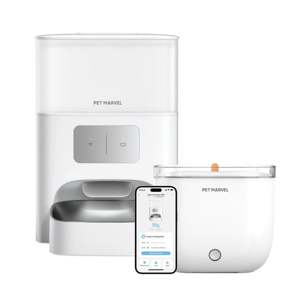 Smart Cat Feeder & Cat Fountain Bundle